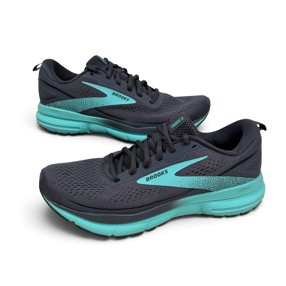 Brooks Trace 3 Running Shoes Womens 10 Grey Teal 1204011B094 DNA LOFT